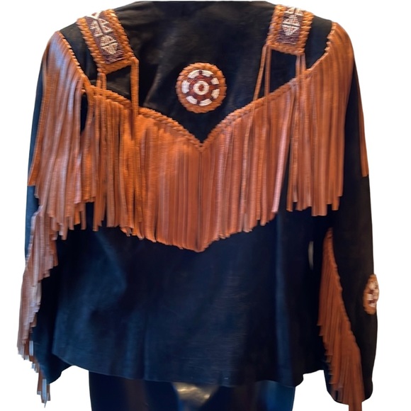 ECHO MOUNTAIN Vintage black suede woman’s jacket, size 8. VGUC - Picture 5 of 13